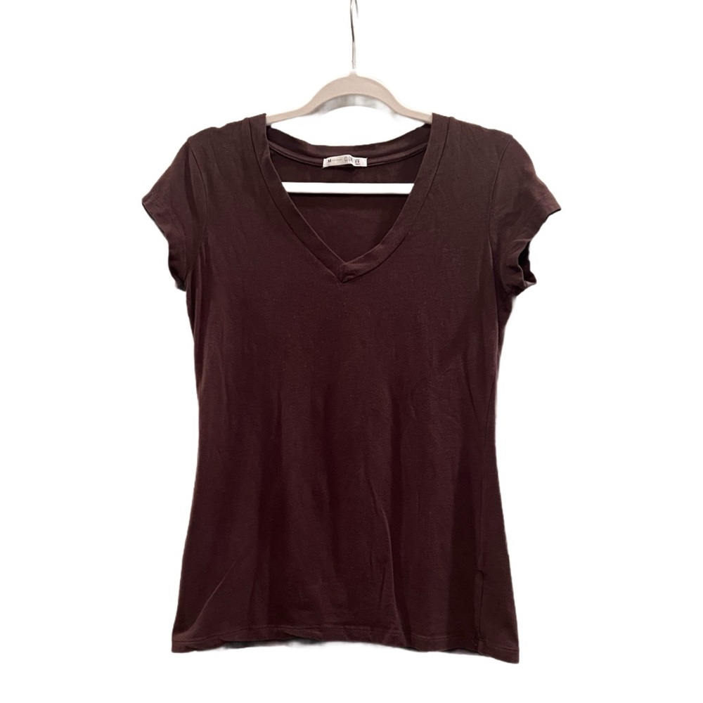 Fitted Brown Short Sleeve T-Shirt Cloud 9 by Tresics, Women’s Medium